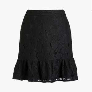 J.Crew Black Lace Skirt